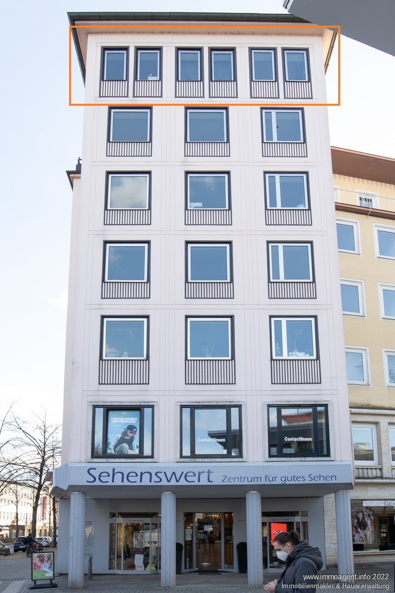 Au�enansicht Seite Etagenwohnung Bielefeld