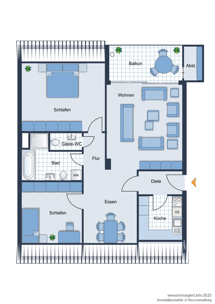 Grundriss Etagenwohnung Bielefeld