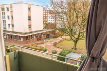 Blick vom Balkon Zentral gelegene Dreizimmerwohnung in Bielefeld-Stieghorst -VERKAUFT-