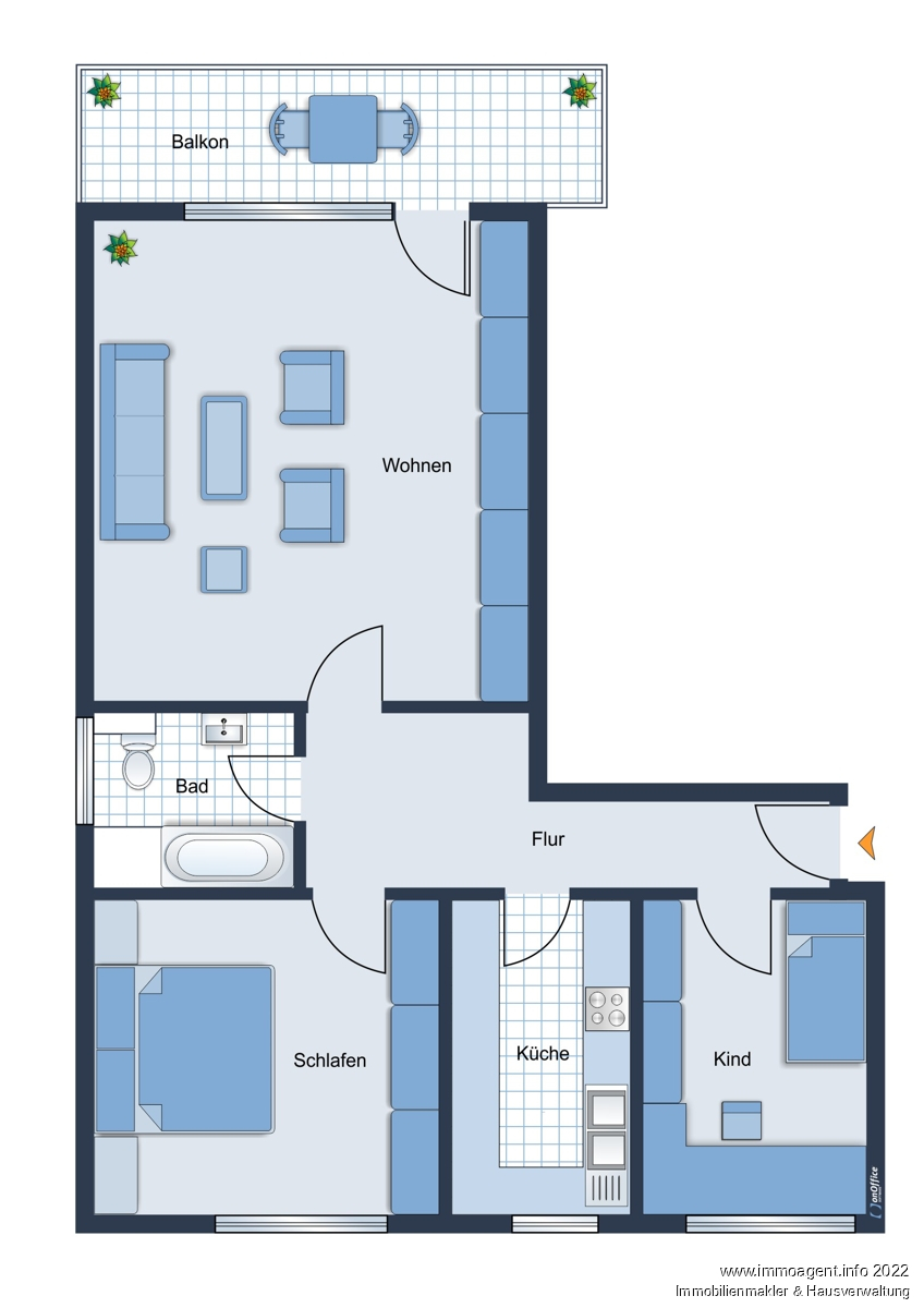 Grundriss Etagenwohnung Bielefeld