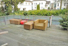 Terrasse Charmante Stadtwohnung mit vier Zimmern unterhalb der Sparrenburg
-VERMIETET-