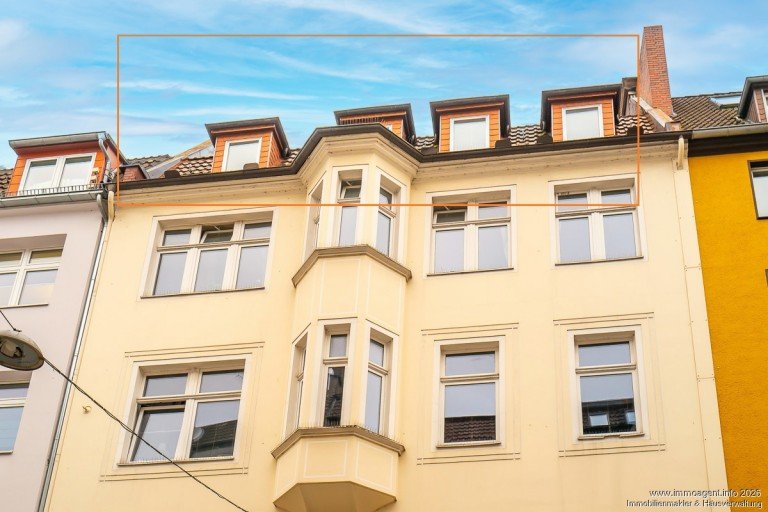 Au�enansicht Bielefeld Dachgeschosswohnung Zentrale und WG-geeignete Citywohnung in der Bielefelder Altstadt