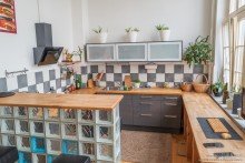 Offene K�che Au�ergew�hnliche Zweizimmerwohnung mit  Loftcharakter  in der Bielefelder Altstadt