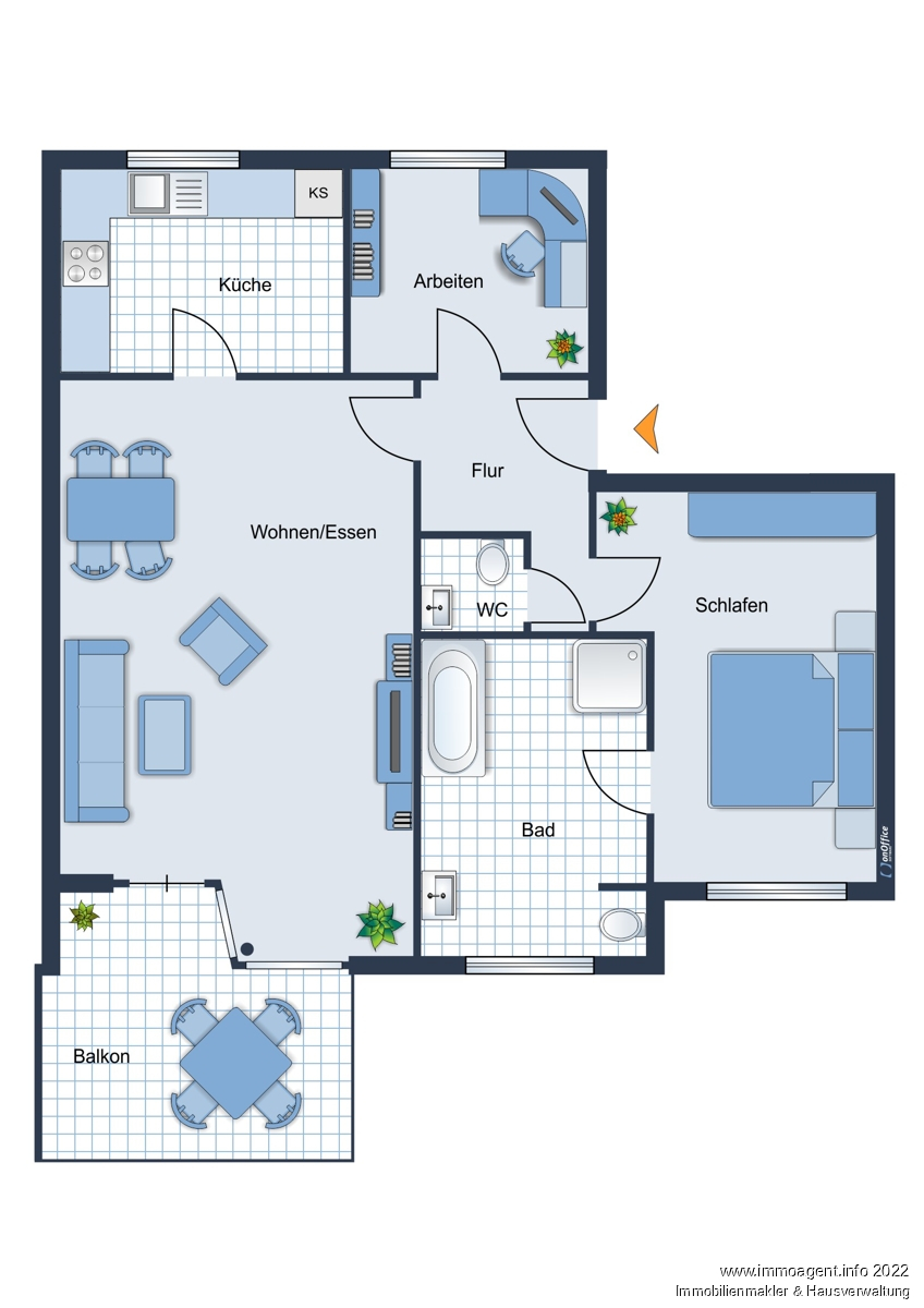 Grundriss Erdgeschosswohnung Bielefeld