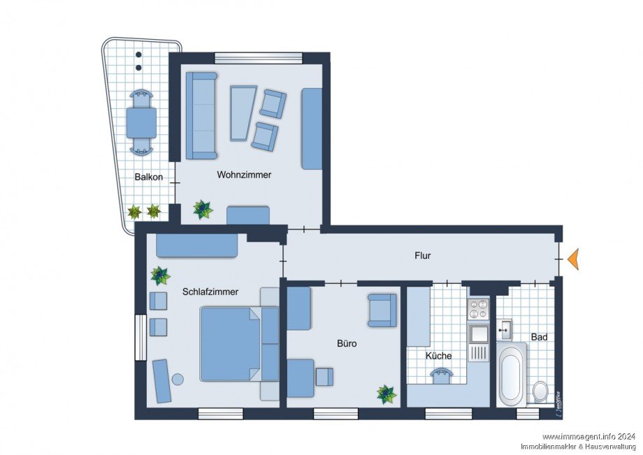 23356_Grundriss Etagenwohnung Bielefeld