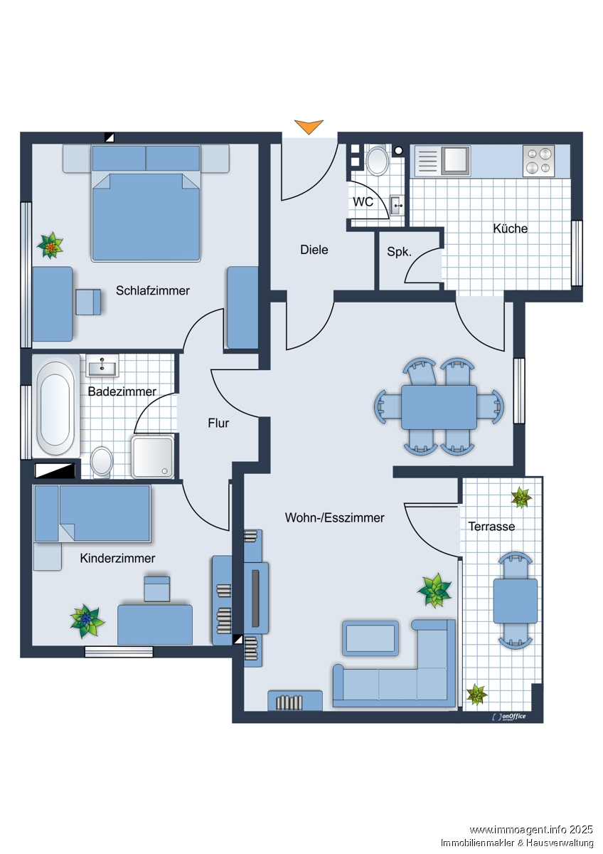 3Grundriss Etagenwohnung Oerlinghausen