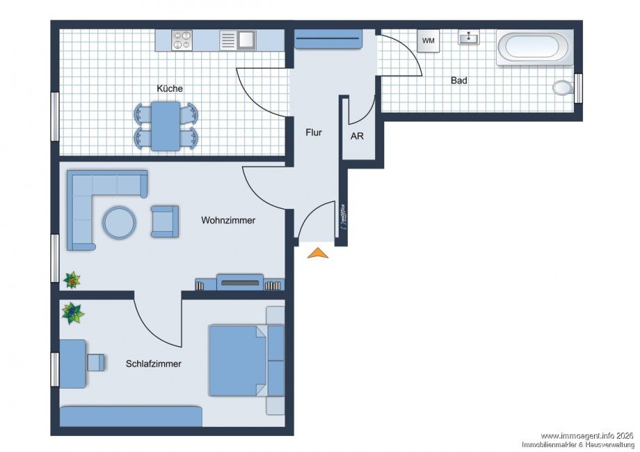 Grundriss Dachgeschosswohnung Bielefeld