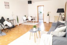 Wohnzimmer Ruhig gelegene Eigentumswohnung mit gro�em S�dbalkon in Bielefeld-Brackwede -VERKAUFT-