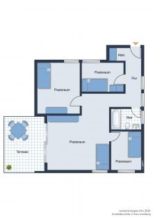 Grundriss EG links Top gepflegtes Mehrfamilienhaus zentral und ruhig in Brackwede  -VERKAUFT-