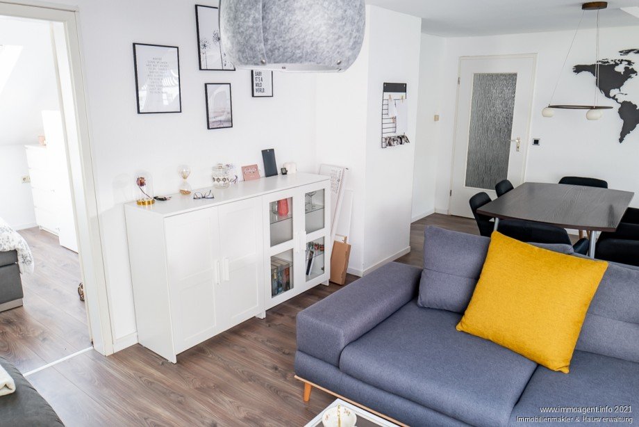 Wohnzimmer Dachgeschosswohnung Bielefeld