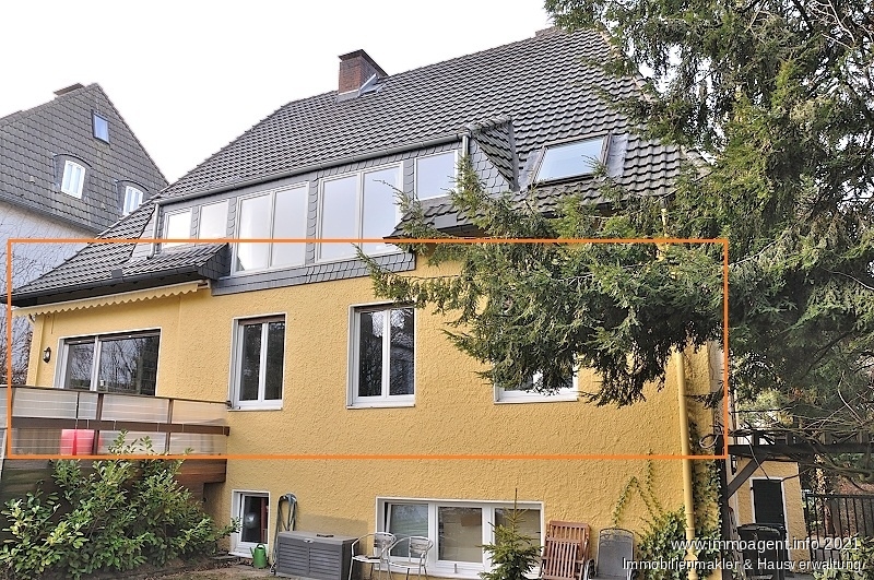 Gartenansicht Erdgeschosswohnung Bielefeld