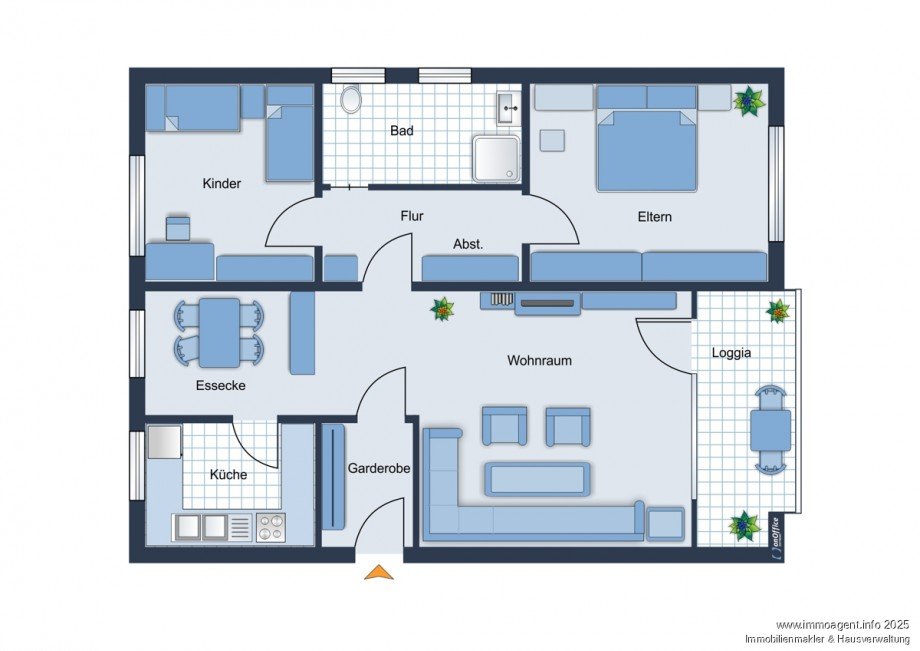 Grundriss Erdgeschosswohnung Bielefeld