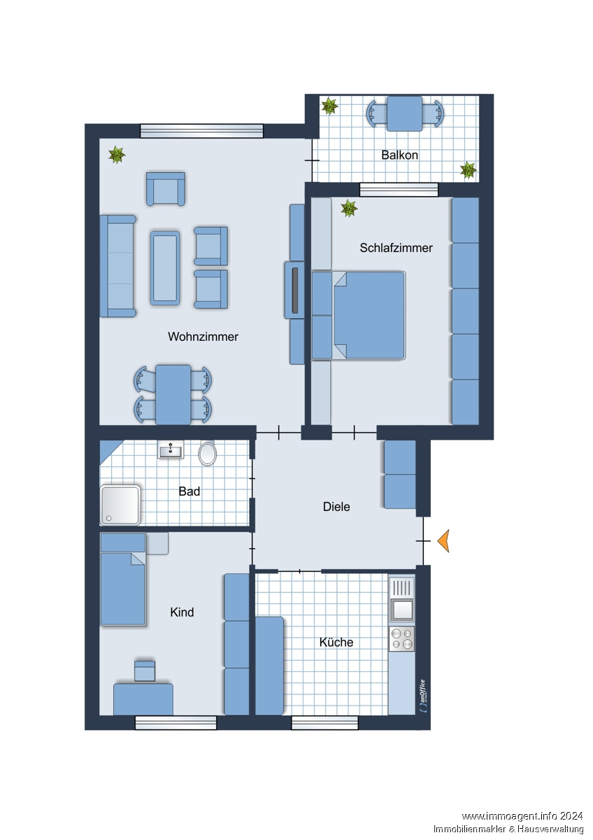 Grundriss Etagenwohnung Bielefeld